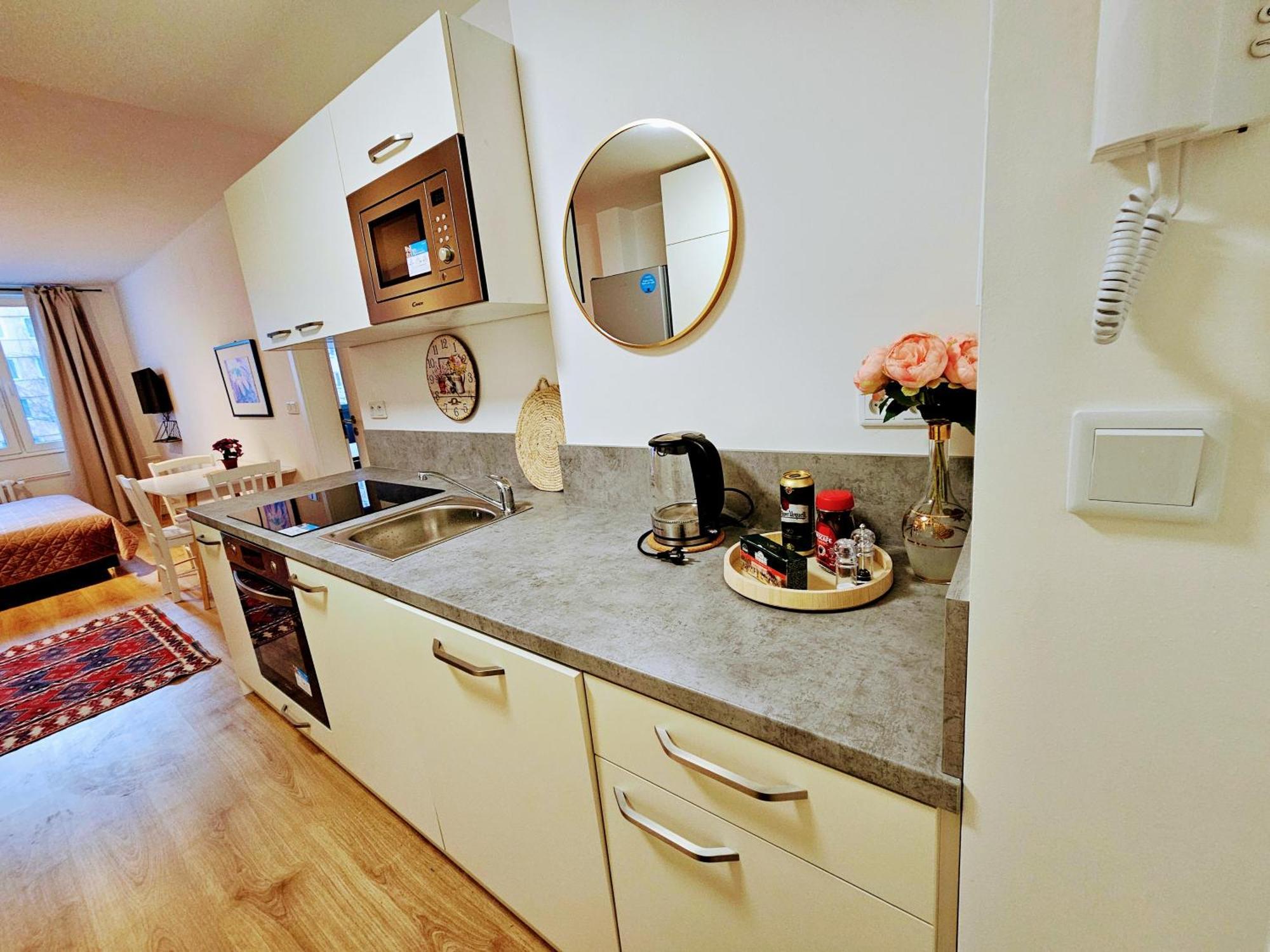 Live-inn 2 Bdr Family For 1-8 Guests, 20 Mins To Center, Lift, Gym, Reception, Parking, Roof Terrace, Game & Party Apartment Prag